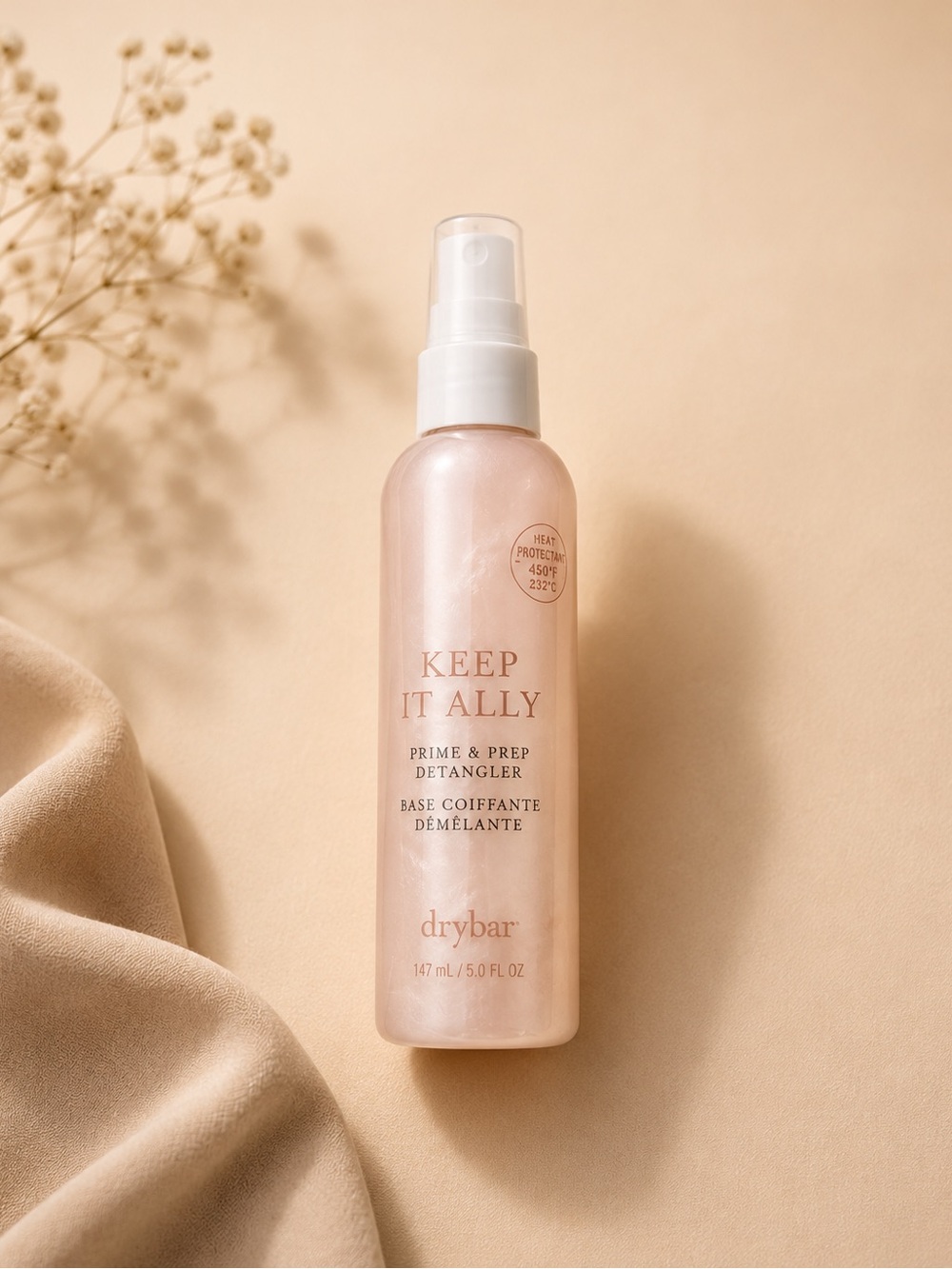 Drybar Prep Rally Prime & Prep Detangler | Leave-In Conditioner Heat Protectant